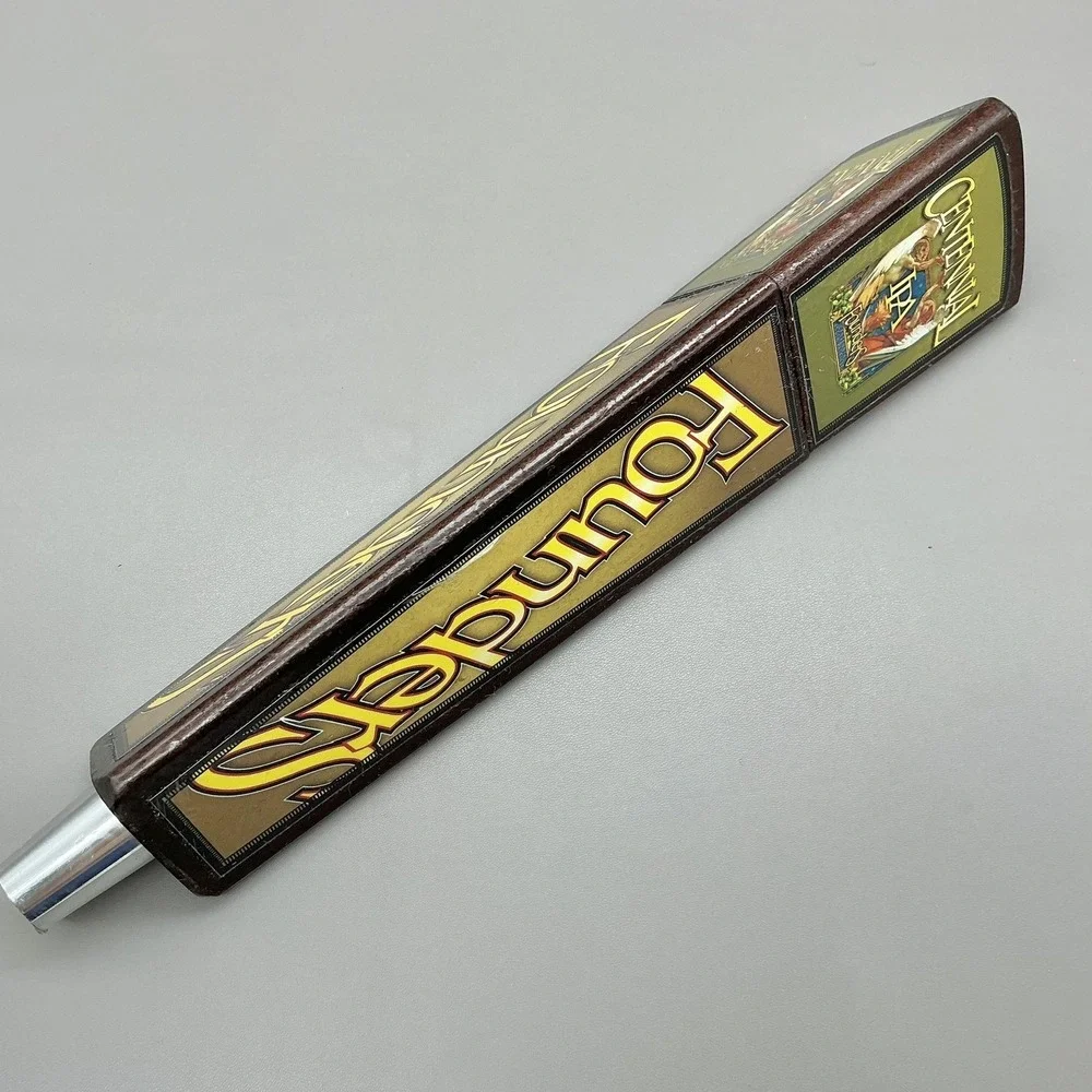 Founders Centennial IPA Beer Tap Handle Brown Gold Bar Pub Draft Taproom Decor